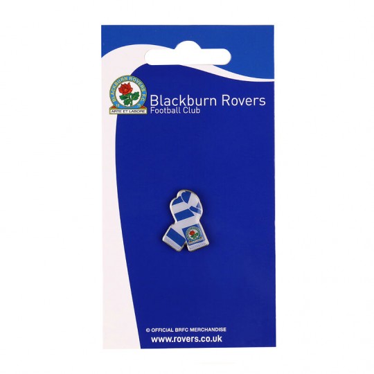 Rovers Blue & White scarf pin badge