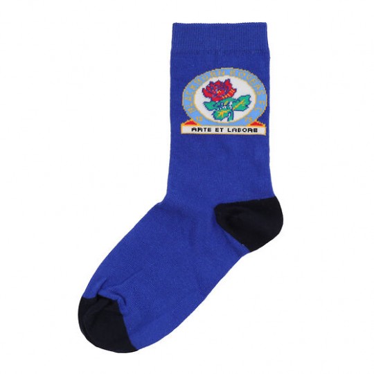 Rovers Kids Crest Blue Socks