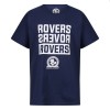 Rovers Navy Text T-Shirt